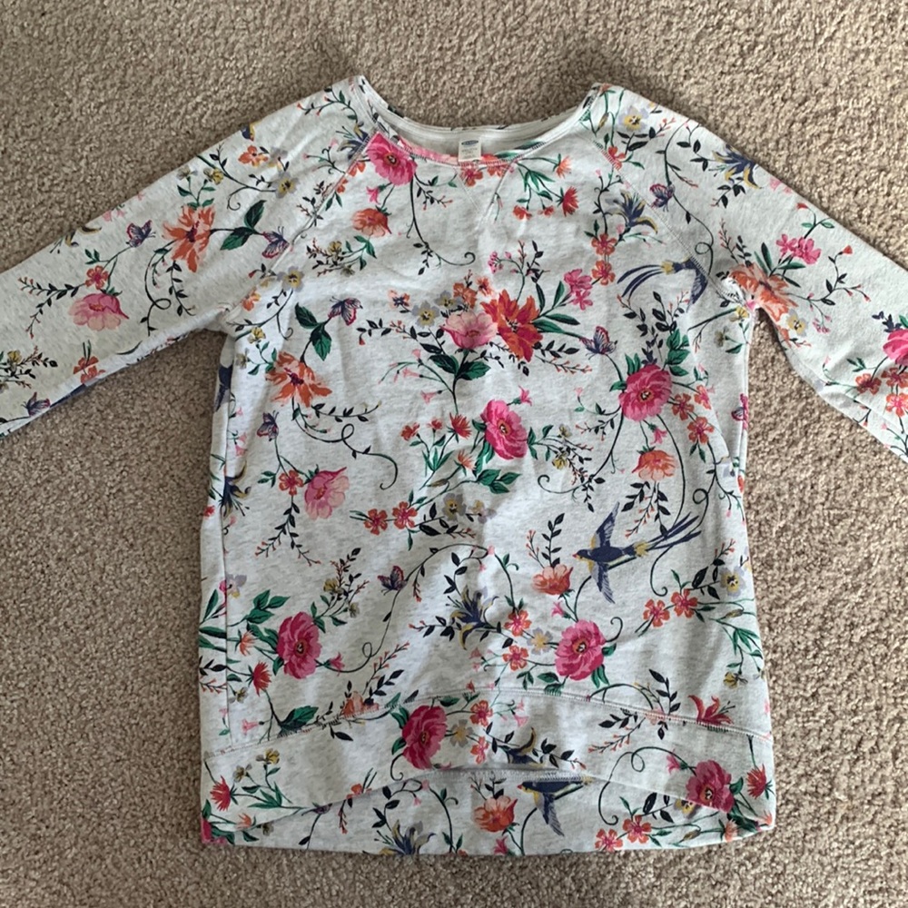 Flowered Sweatshirt